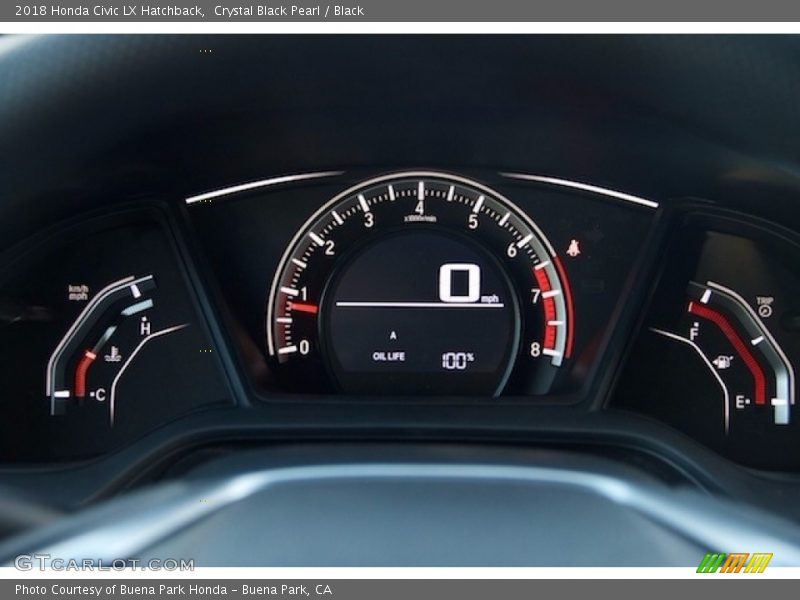 2018 Civic LX Hatchback LX Hatchback Gauges