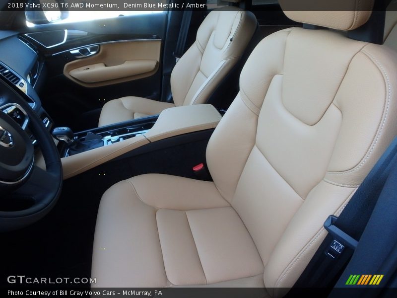 Denim Blue Metallic / Amber 2018 Volvo XC90 T6 AWD Momentum