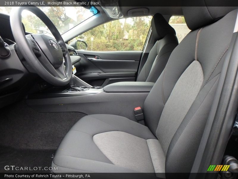 Midnight Black Metallic / Black 2018 Toyota Camry LE