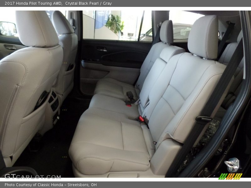 Crystal Black Pearl / Gray 2017 Honda Pilot Touring AWD