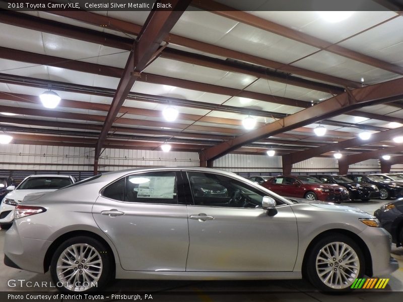 Celestial Silver Metallic / Black 2018 Toyota Camry XLE