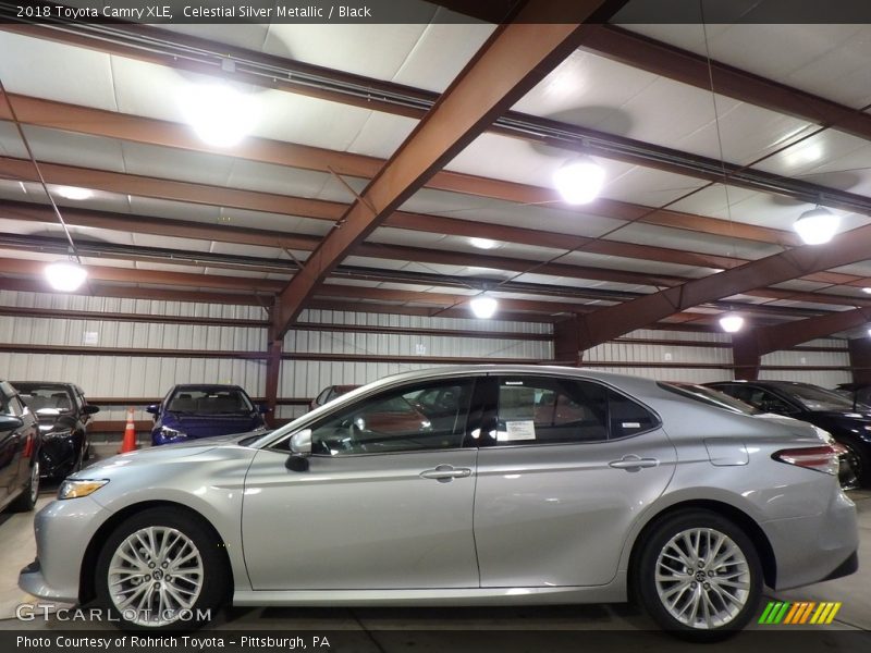 Celestial Silver Metallic / Black 2018 Toyota Camry XLE