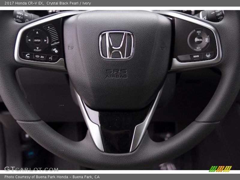 Crystal Black Pearl / Ivory 2017 Honda CR-V EX