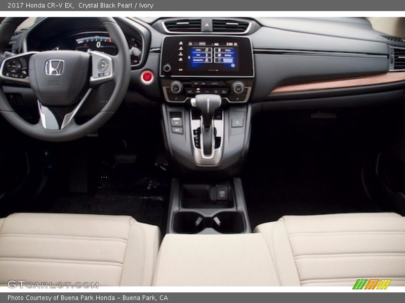 Crystal Black Pearl / Ivory 2017 Honda CR-V EX