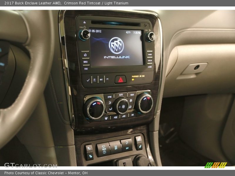 Crimson Red Tintcoat / Light Titanium 2017 Buick Enclave Leather AWD