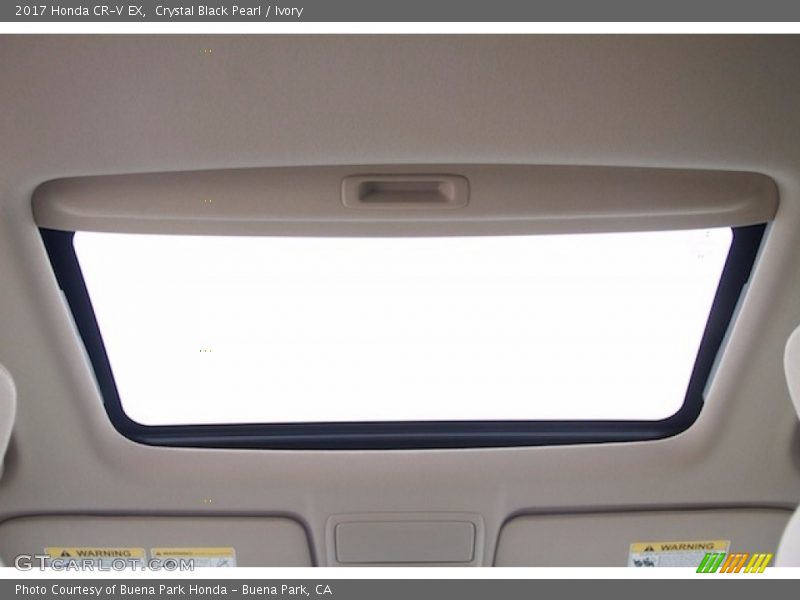 Crystal Black Pearl / Ivory 2017 Honda CR-V EX