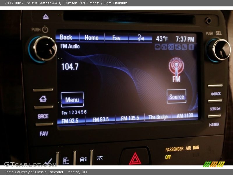 Crimson Red Tintcoat / Light Titanium 2017 Buick Enclave Leather AWD