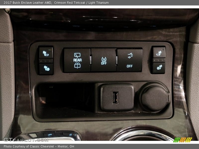 Crimson Red Tintcoat / Light Titanium 2017 Buick Enclave Leather AWD