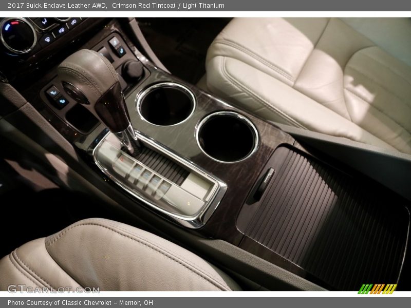 Crimson Red Tintcoat / Light Titanium 2017 Buick Enclave Leather AWD