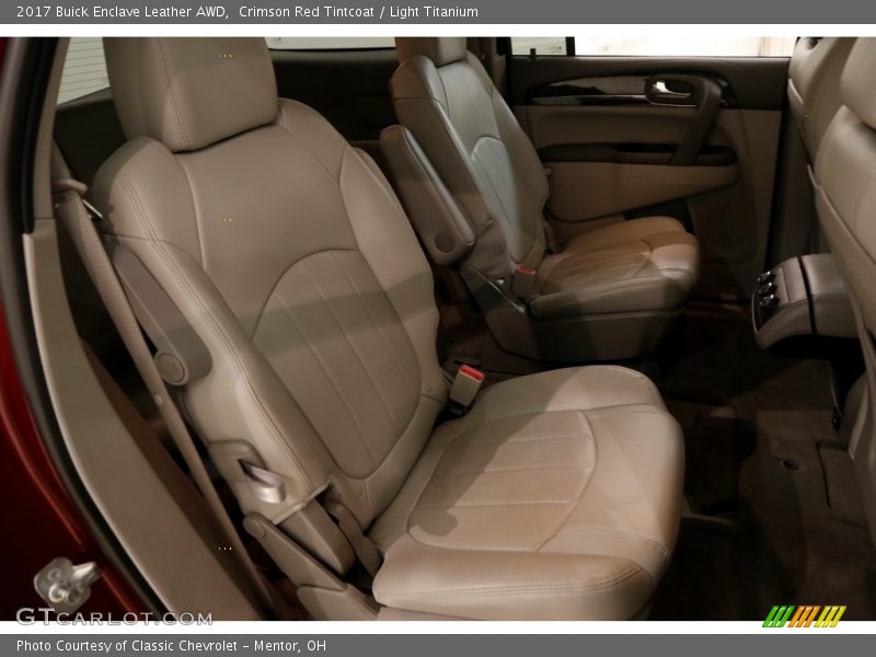 Crimson Red Tintcoat / Light Titanium 2017 Buick Enclave Leather AWD