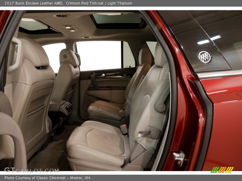 Crimson Red Tintcoat / Light Titanium 2017 Buick Enclave Leather AWD