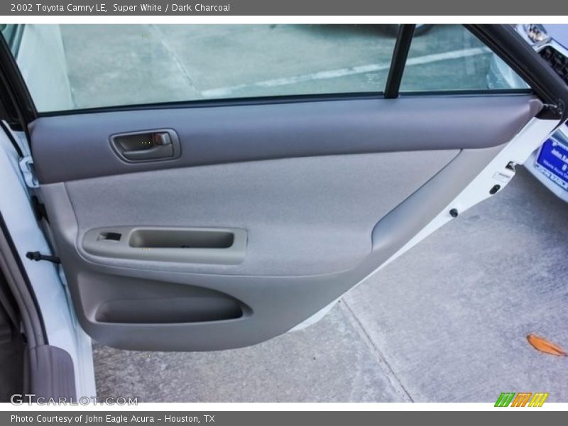 Super White / Dark Charcoal 2002 Toyota Camry LE