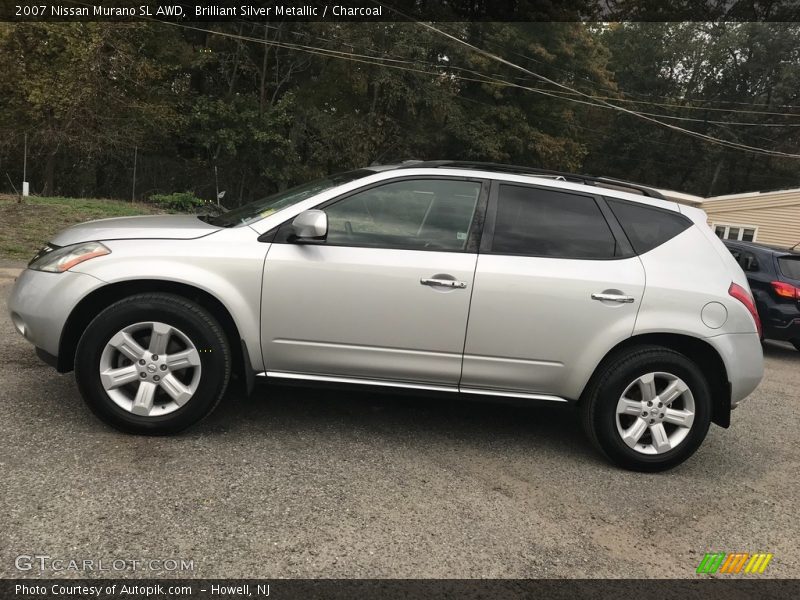 Brilliant Silver Metallic / Charcoal 2007 Nissan Murano SL AWD