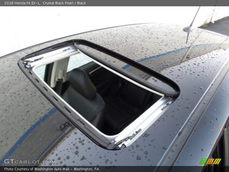 Crystal Black Pearl / Black 2018 Honda Fit EX-L