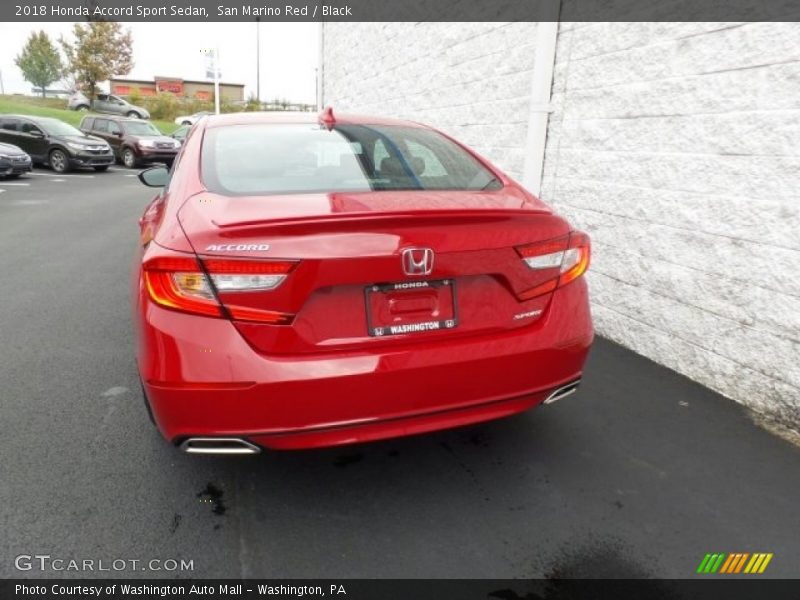 San Marino Red / Black 2018 Honda Accord Sport Sedan