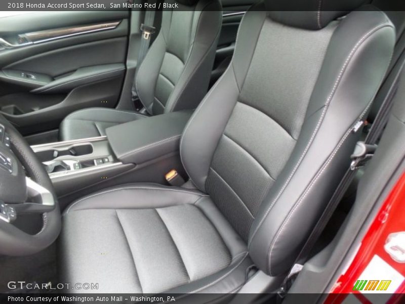 Front Seat of 2018 Accord Sport Sedan