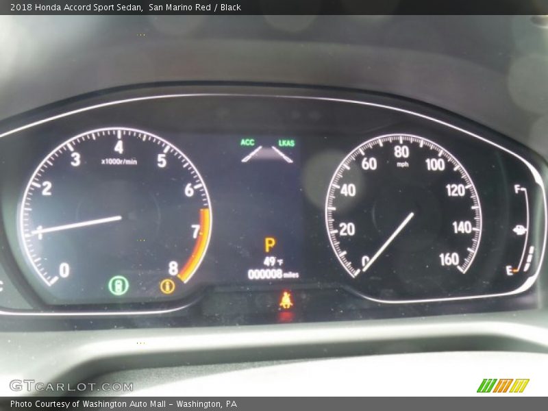  2018 Accord Sport Sedan Sport Sedan Gauges
