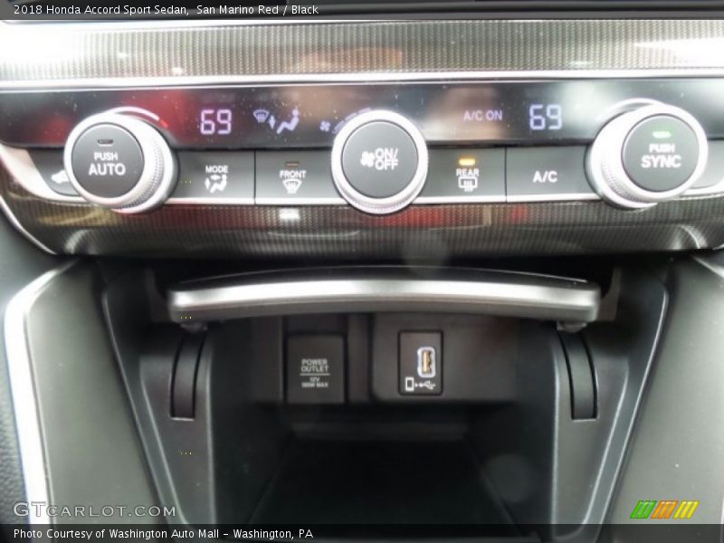 Controls of 2018 Accord Sport Sedan