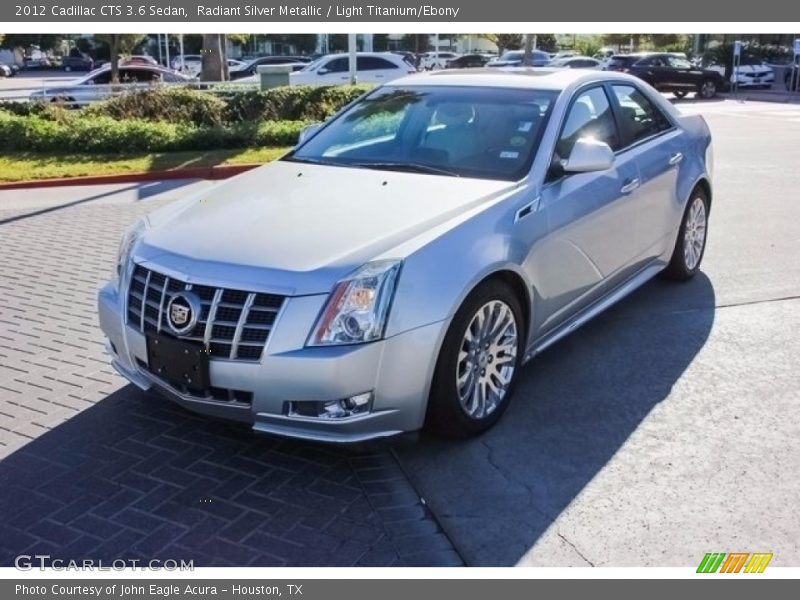 Radiant Silver Metallic / Light Titanium/Ebony 2012 Cadillac CTS 3.6 Sedan