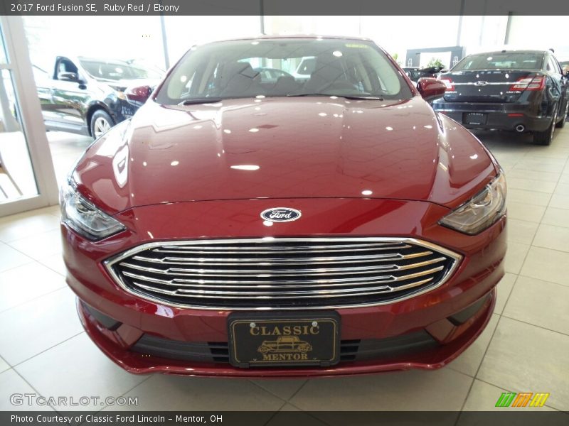 Ruby Red / Ebony 2017 Ford Fusion SE