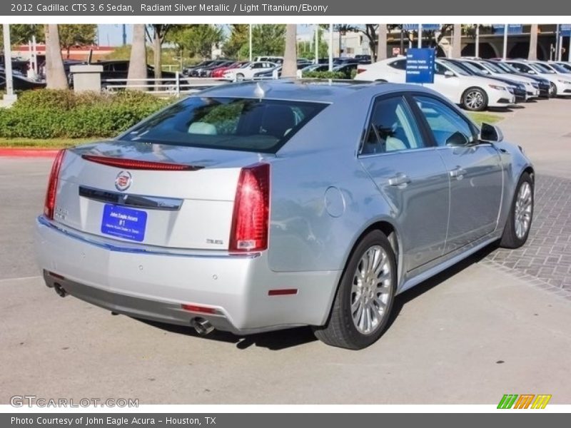 Radiant Silver Metallic / Light Titanium/Ebony 2012 Cadillac CTS 3.6 Sedan