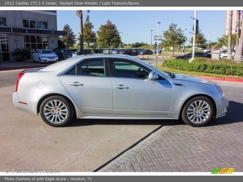 Radiant Silver Metallic / Light Titanium/Ebony 2012 Cadillac CTS 3.6 Sedan