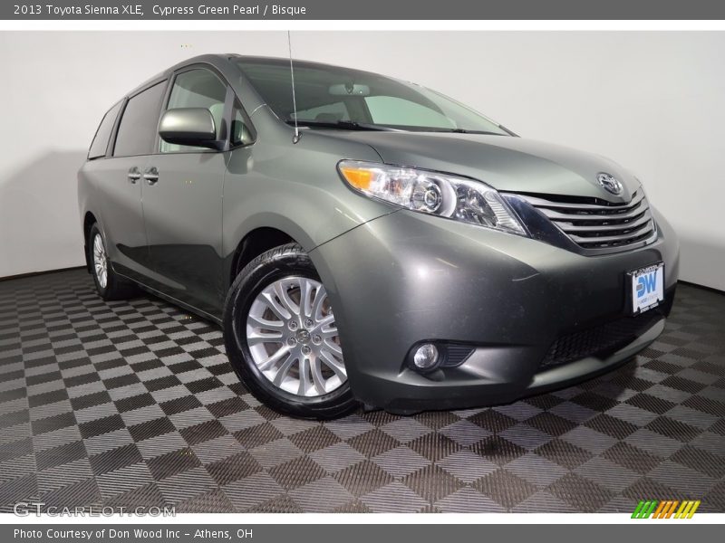 Cypress Green Pearl / Bisque 2013 Toyota Sienna XLE
