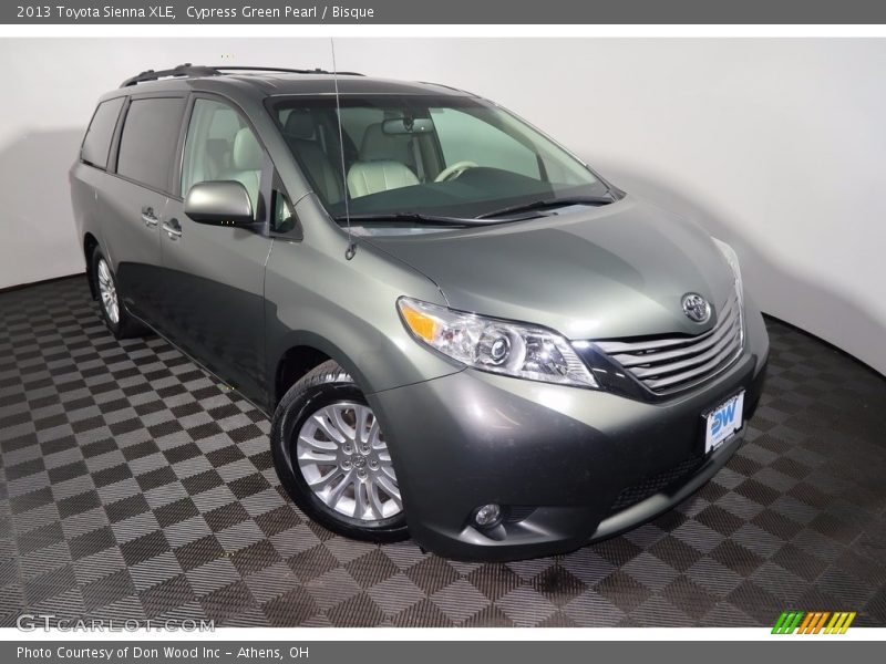 Cypress Green Pearl / Bisque 2013 Toyota Sienna XLE