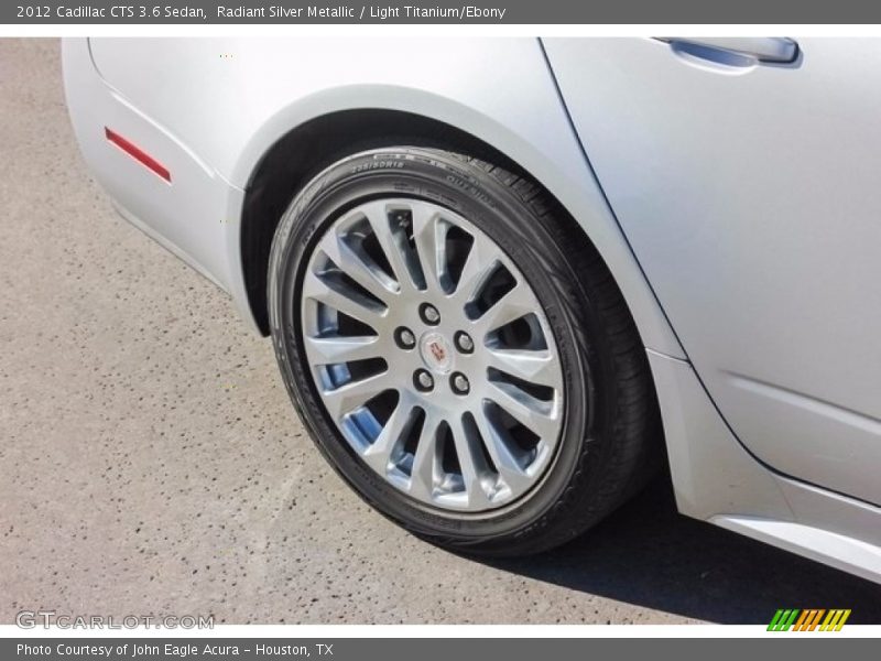 Radiant Silver Metallic / Light Titanium/Ebony 2012 Cadillac CTS 3.6 Sedan