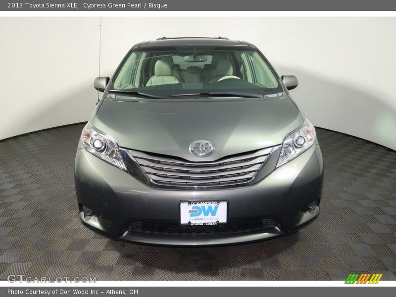 Cypress Green Pearl / Bisque 2013 Toyota Sienna XLE