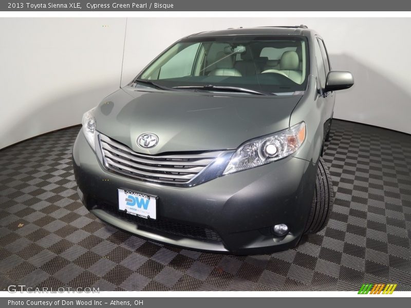 Cypress Green Pearl / Bisque 2013 Toyota Sienna XLE