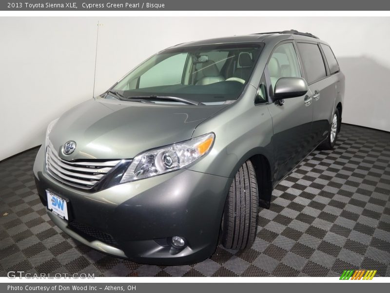 Cypress Green Pearl / Bisque 2013 Toyota Sienna XLE