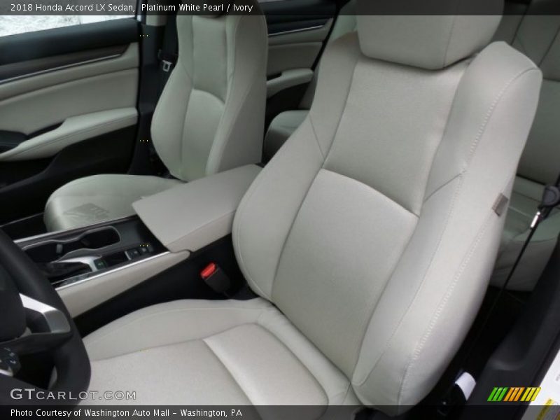 Platinum White Pearl / Ivory 2018 Honda Accord LX Sedan