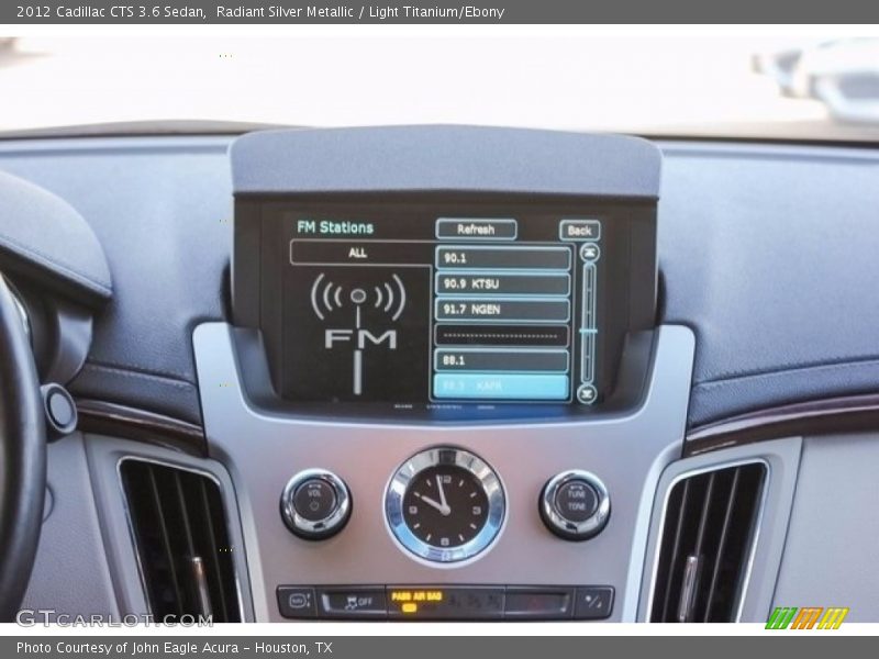 Radiant Silver Metallic / Light Titanium/Ebony 2012 Cadillac CTS 3.6 Sedan