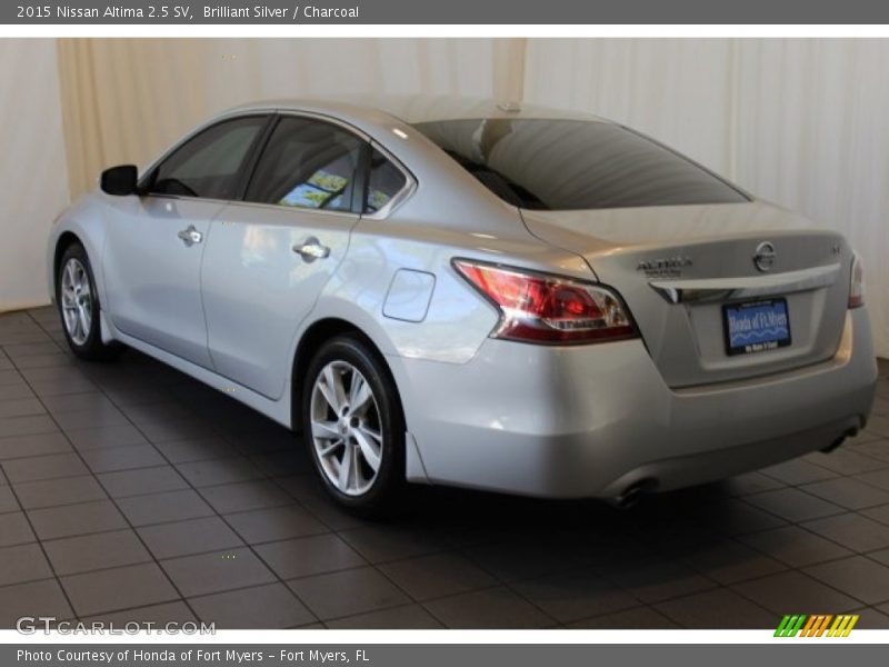 Brilliant Silver / Charcoal 2015 Nissan Altima 2.5 SV