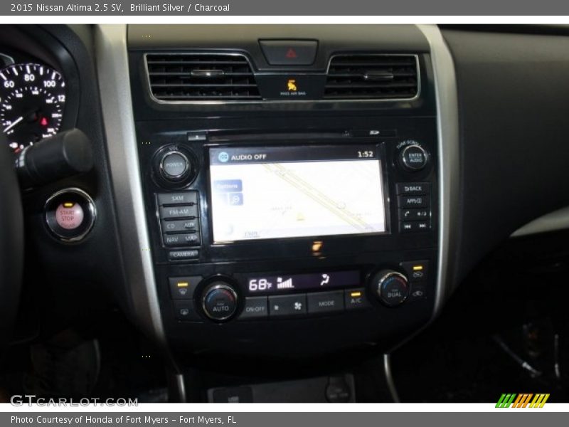 Brilliant Silver / Charcoal 2015 Nissan Altima 2.5 SV