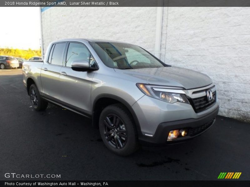 Lunar Silver Metallic / Black 2018 Honda Ridgeline Sport AWD