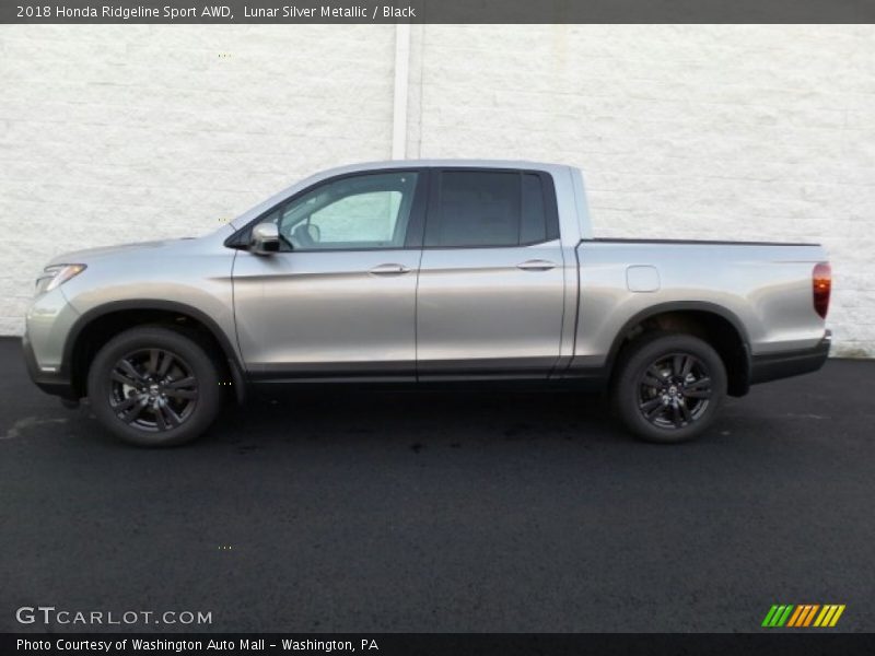 Lunar Silver Metallic / Black 2018 Honda Ridgeline Sport AWD