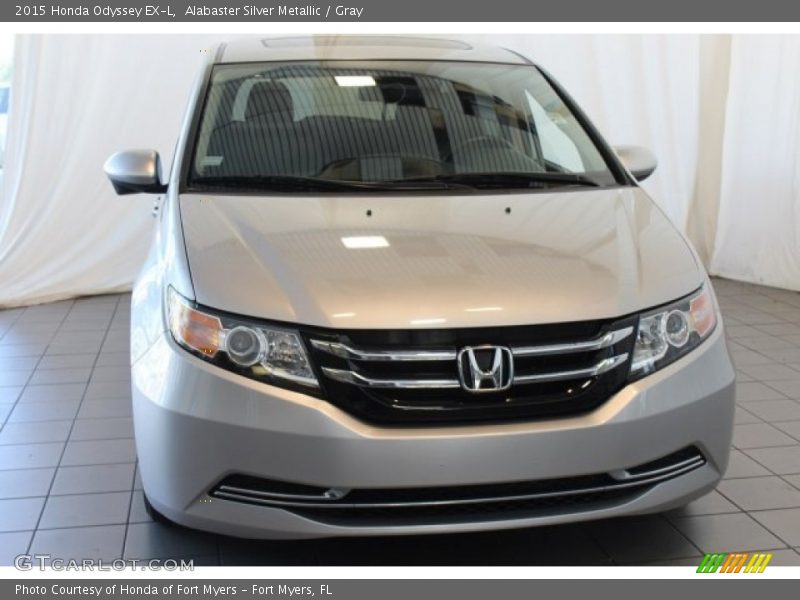 Alabaster Silver Metallic / Gray 2015 Honda Odyssey EX-L