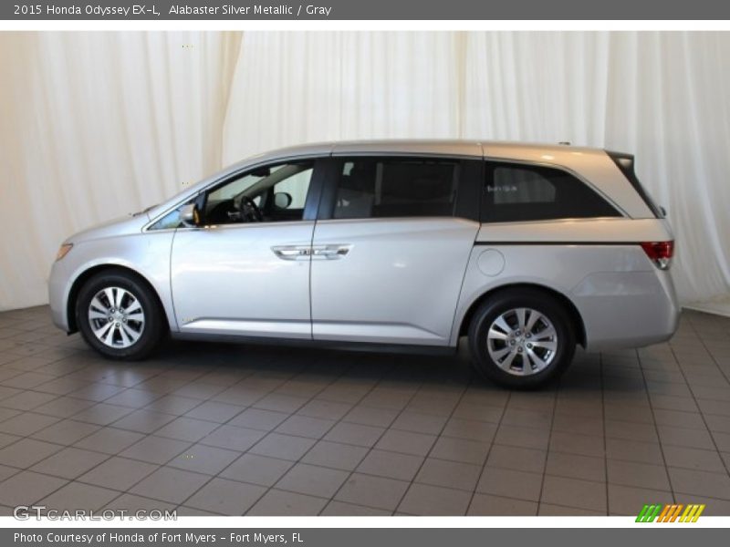 Alabaster Silver Metallic / Gray 2015 Honda Odyssey EX-L