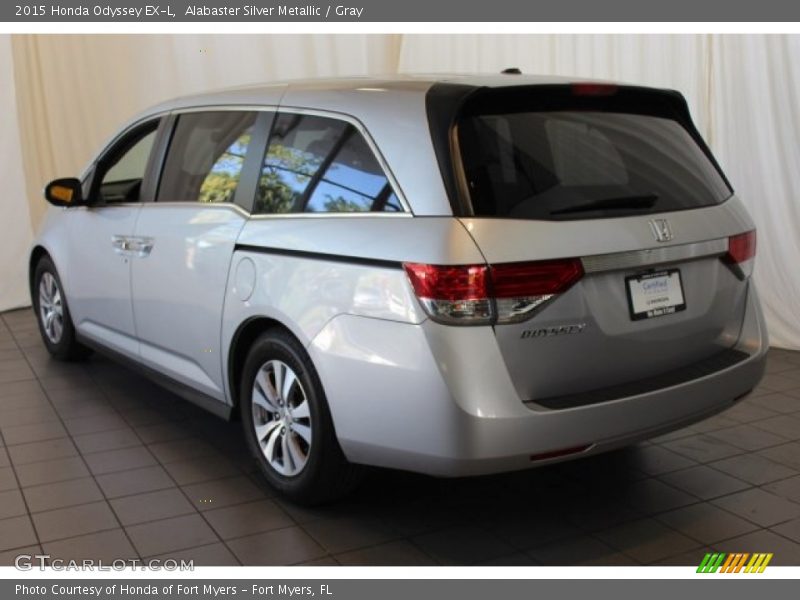 Alabaster Silver Metallic / Gray 2015 Honda Odyssey EX-L