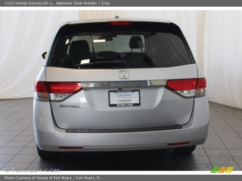 Alabaster Silver Metallic / Gray 2015 Honda Odyssey EX-L
