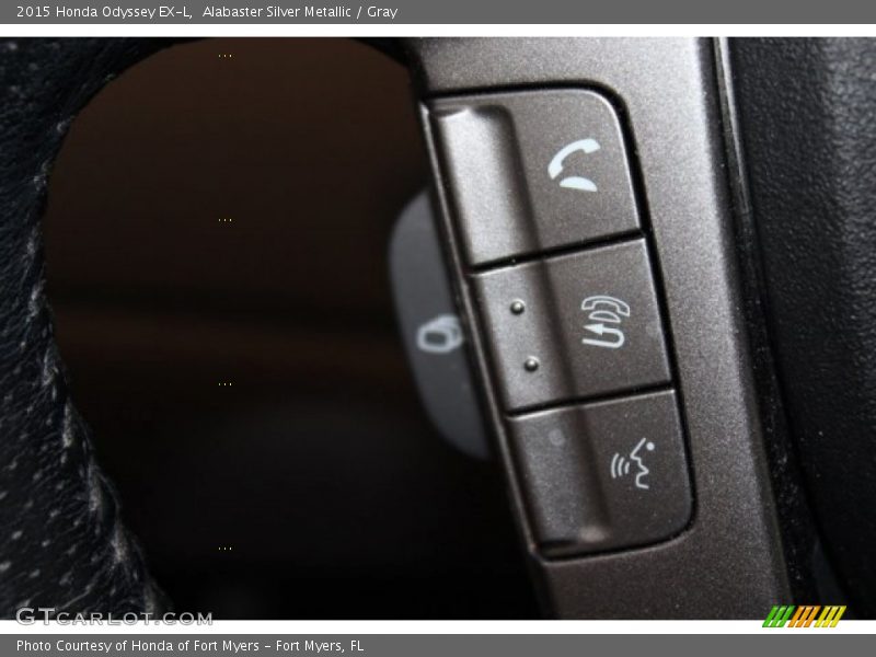 Alabaster Silver Metallic / Gray 2015 Honda Odyssey EX-L