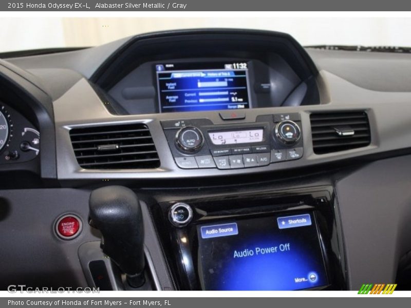 Alabaster Silver Metallic / Gray 2015 Honda Odyssey EX-L