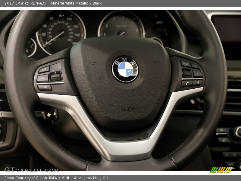 Mineral White Metallic / Black 2017 BMW X5 xDrive35i
