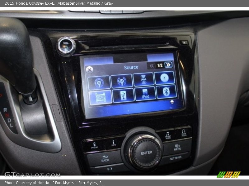 Alabaster Silver Metallic / Gray 2015 Honda Odyssey EX-L
