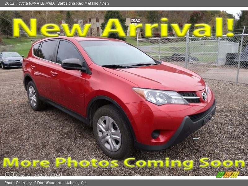 Barcelona Red Metallic / Ash 2013 Toyota RAV4 LE AWD