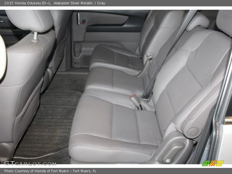 Alabaster Silver Metallic / Gray 2015 Honda Odyssey EX-L
