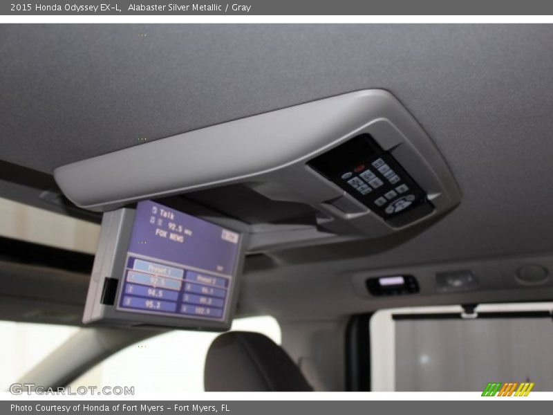 Alabaster Silver Metallic / Gray 2015 Honda Odyssey EX-L