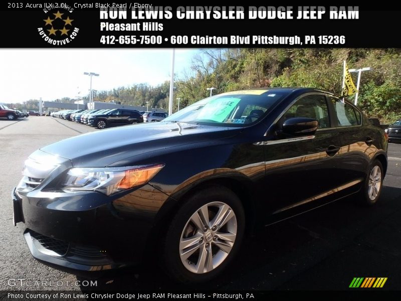 Crystal Black Pearl / Ebony 2013 Acura ILX 2.0L
